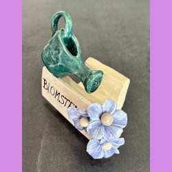 Visitkortholder - Blomster