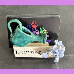 Visitkortholder - Blomster