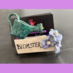 Visitkortholder - Blomster