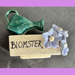 Visitkortholder - Blomster