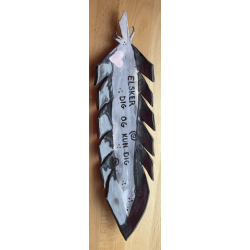 "Elsker dig og kun dig" Fjer fad 