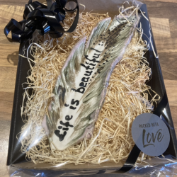 "Life is beautiful" Fjer fad