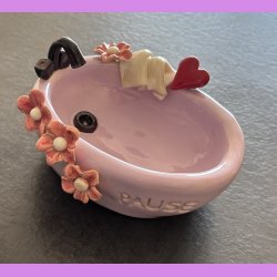 Badekar "PAUSE" i lyselilla