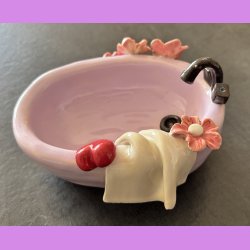 Badekar "PAUSE" i lyselilla