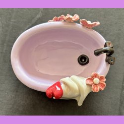 Badekar "PAUSE" i lyselilla