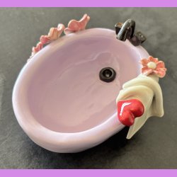 Badekar "PAUSE" i lyselilla