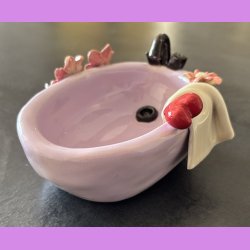 Badekar "PAUSE" i lyselilla