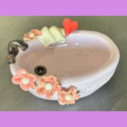 Badekar "PAUSE" i lyselilla