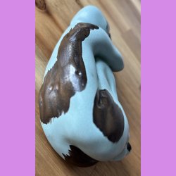 "Aldrig glem din power" Figur. Mint grn med kobber strejf.