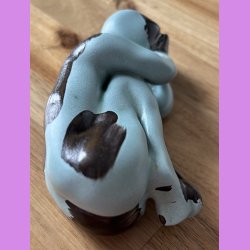 "Aldrig glem din power" Figur. Mint grn med kobber strejf.