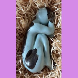 "Aldrig glem din power" Figur. Mint grn med kobber strejf.