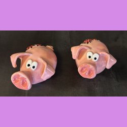 Gris med hjerte lap p numsen