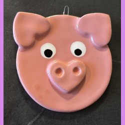 Julegrise med hjerte tryne og re. 