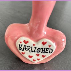 Flaske i keramik- K�rlighed