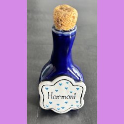 Flaske i keramik- Bl� - Harmoni