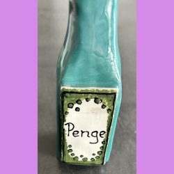 Flaske i keramik- Gr�n - Penge