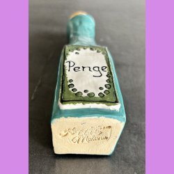 Flaske i keramik- Gr�n - Penge