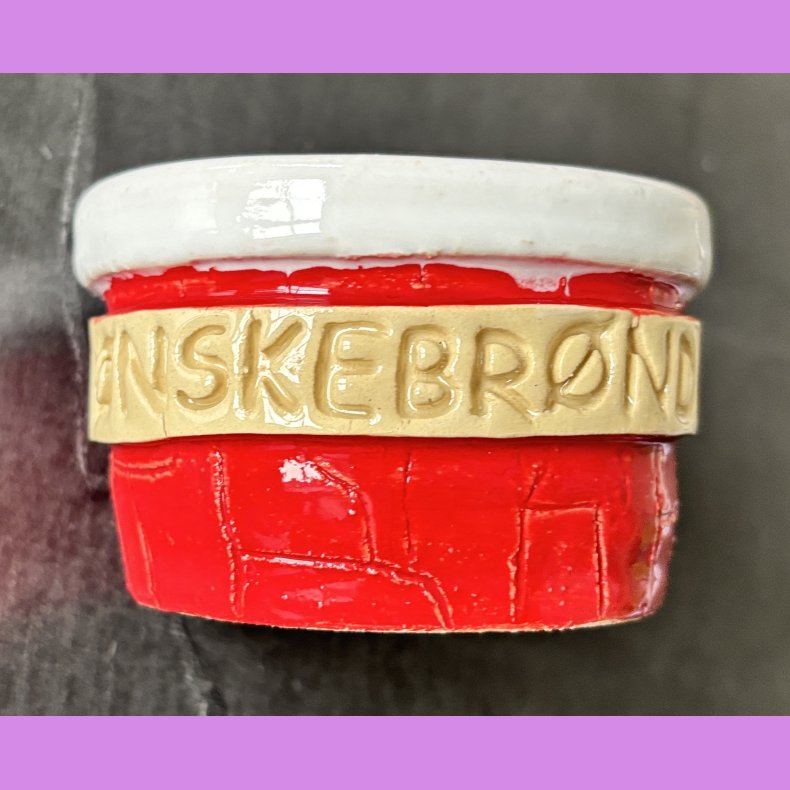 �nskebr�nd - R�d med hvid i.