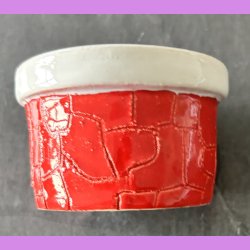 �nskebr�nd - R�d med hvid i.