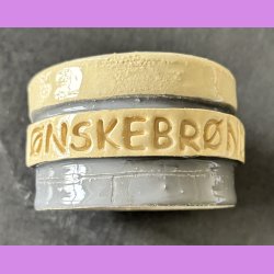 �nskebr�nd - Gr� med creme inde i.