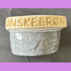 �nskebr�nd - Gr� med hvid inde i.