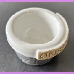 �nskebr�nd - Gr� med hvid inde i.