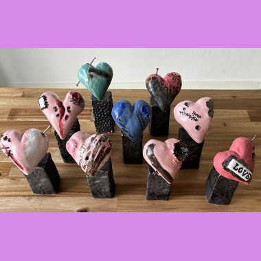 Keramik Voodoo Hjerter