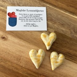 Gul gnist Magisk Lomme hjerter