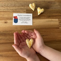 Gul gnist Magisk Lomme hjerter