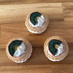 Medalje med kiwi - lys brun glasur