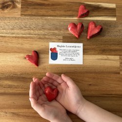 Rdt gld Magisk Lomme hjerter