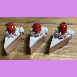 Lagkage stykke med jordbr Choko/Jordbr