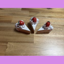 Lagkage stykke med jordbr Choko/Jordbr