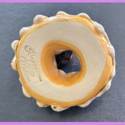 Donut med vanilie glasur og clementin - Lille