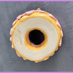 Donut med lyser�d glasur og chokolade - Stor