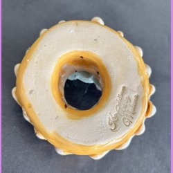 Donut med vanilie glasur og blomster - Stor