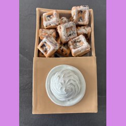 Vaffel bakke med soft ice