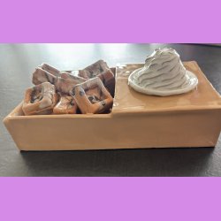 Vaffel bakke med soft ice