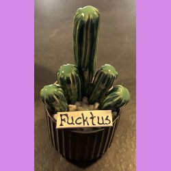 Fucktus 2-farvet - Sort potte