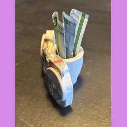 Gamer - Pengegave - Hvid / Rd streg