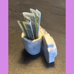 Gamer - Pengegave - Hvid / Rd streg