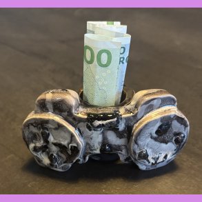 Gamer - Pengegave - Gr/Sort/Hvid 