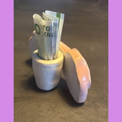 Gamer - Pengegave - Lyserd/Sort/Hvid 