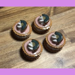 Medalje med kiwi - lyserd glasur