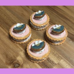 Medalje med kiwi - lyserd glasur