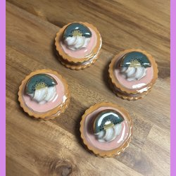 Medalje med kiwi - lyserd glasur