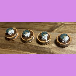 Medalje med kiwi - brun glasur