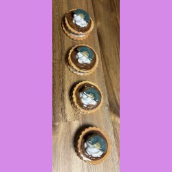 Medalje med kiwi - brun glasur