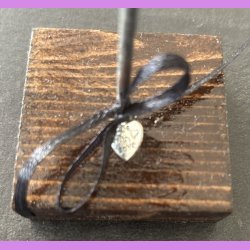 Hjerte p metal stang