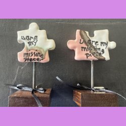 Puslebrik lyserd Med "Dream" skilt